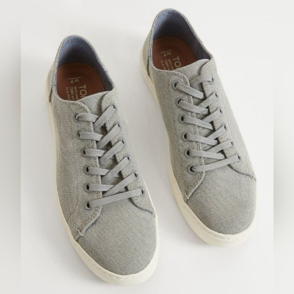 Tom's gray Slub Sneakers shoes - Picture 2 of 9